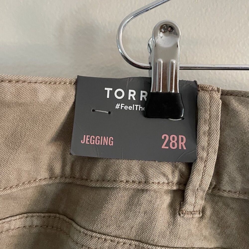 Torrid Women Plus Sz 28R Tan Python Super Soft Jegging Skinny High-Rise Jean NWT - Picture 11 of 15